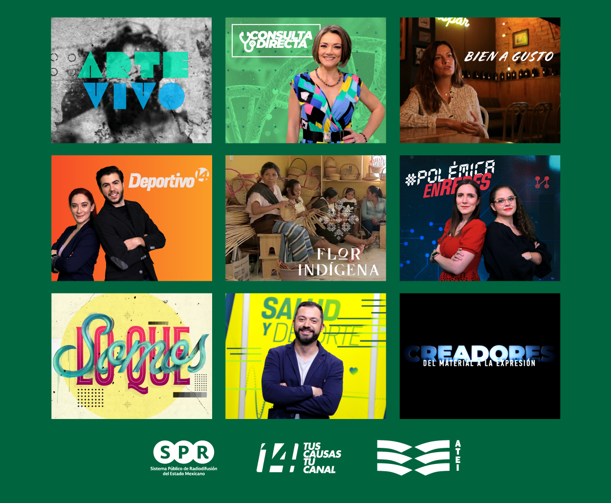 Por primera vez, las producciones del SPR y Canal Catorce disponibles para las audiencias de Iberoamérica