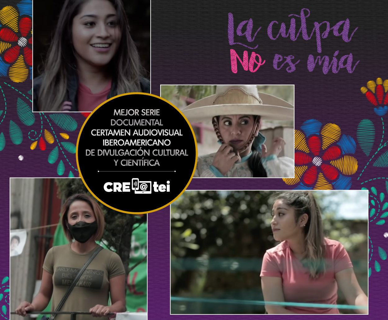 Premian a la serie “La Culpa no es Mía”, del Canal Catorce del SPR, como Mejor Serie Documental del Certamen Audiovisual Iberoamericano de Divulgación Cultural y Científica CRE@tei.