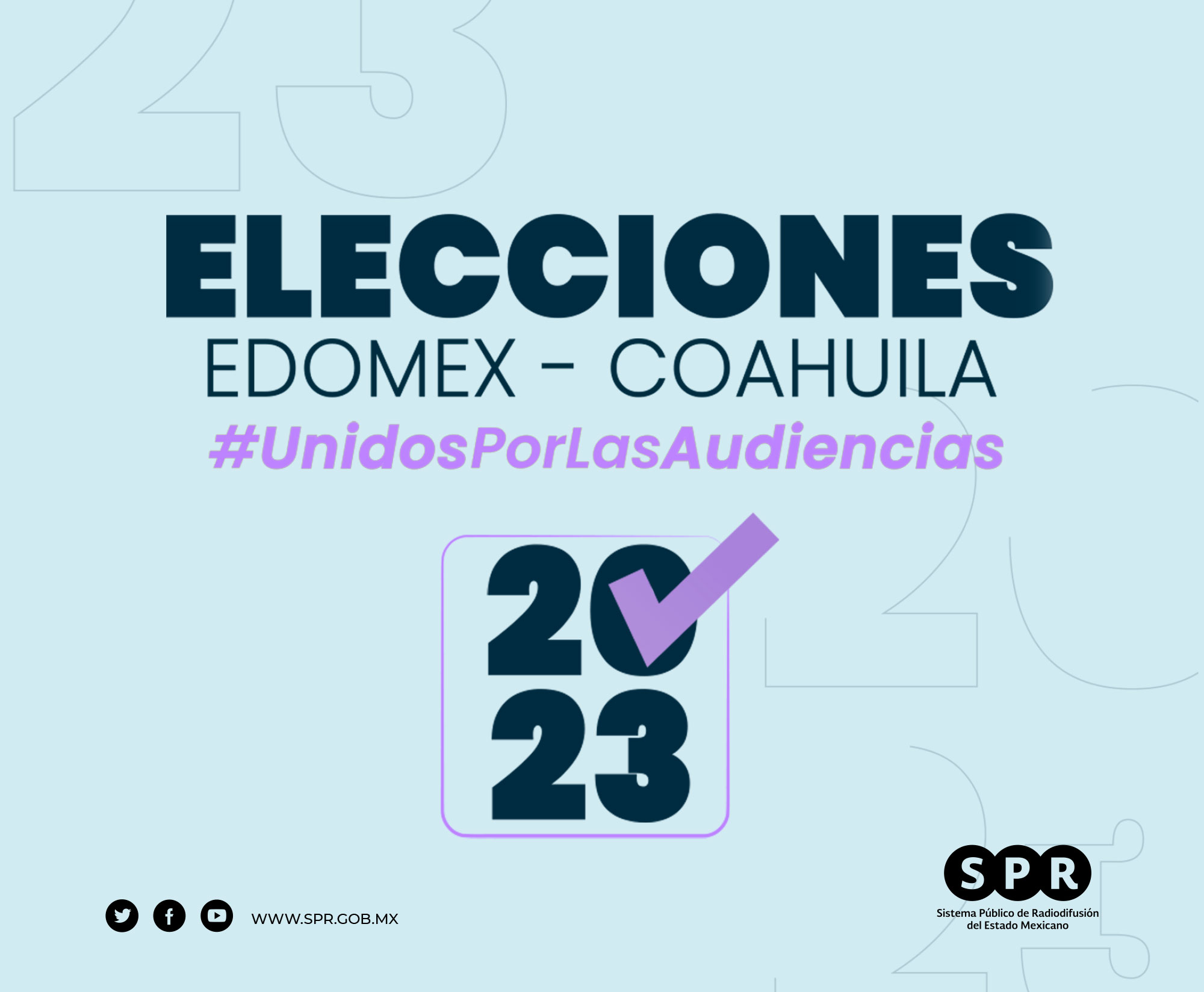 Realizarán medios públicos federales y estatales transmisión sobre la jornada de elecciones en el Estado de México y Coahuila