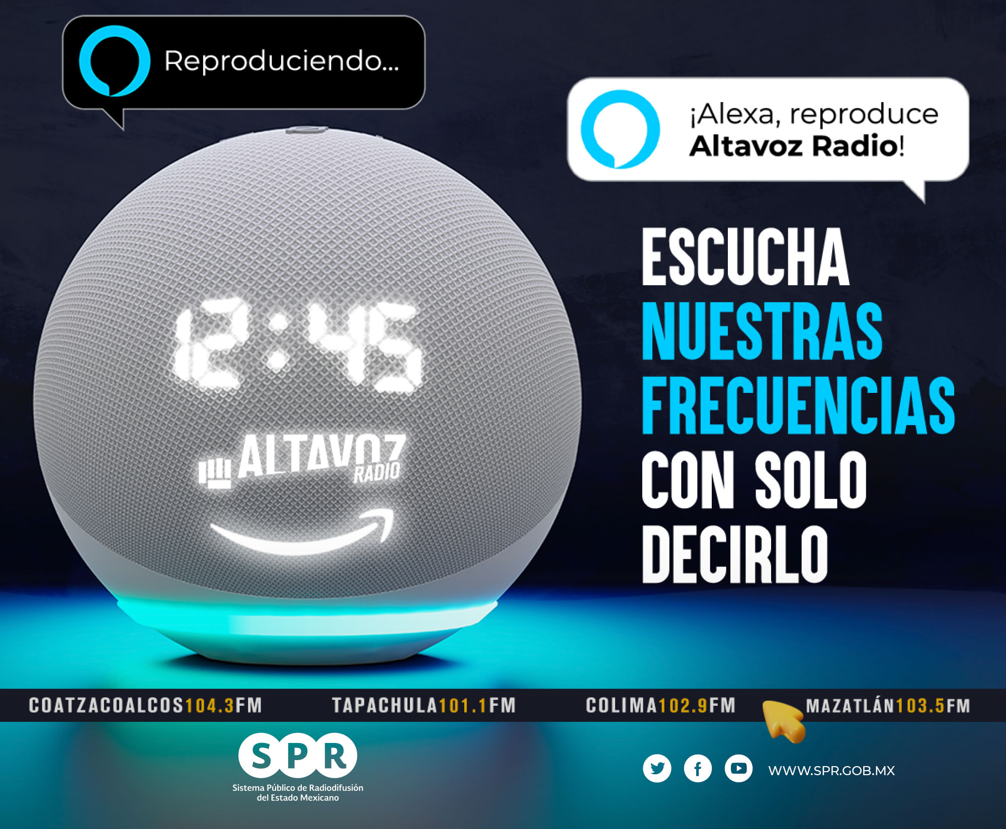 -¡Alexa: reproduce Altavoz Radio!-