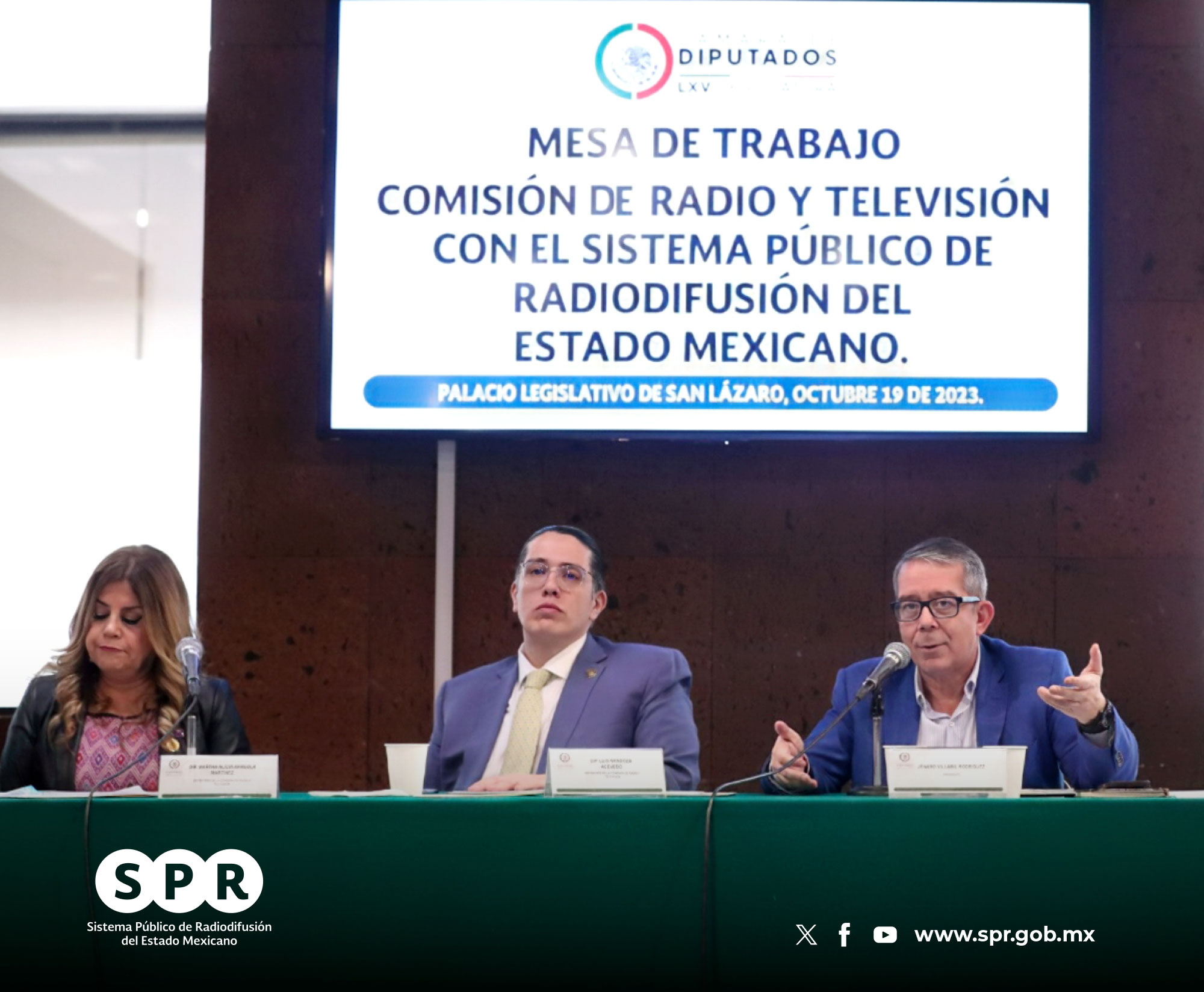 Participa el presidente del SPR, Jenaro Villamil, en reunión de Trabajo de la Comisión de Radio y Televisión de la Cámara de Diputados